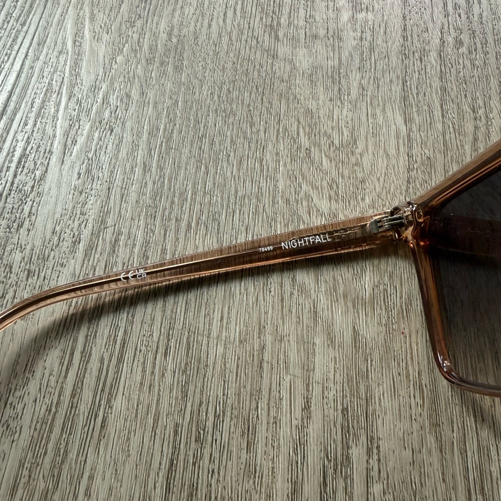 quay australia brown doe fawn clear oversized shield sunglasses eyewear NEW - Picture 4 of 4